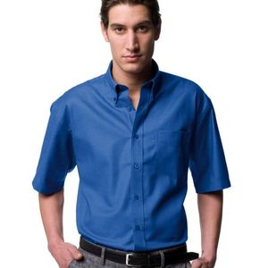 Russell Collection Easy Care Oxford Short Sleeve Shirt